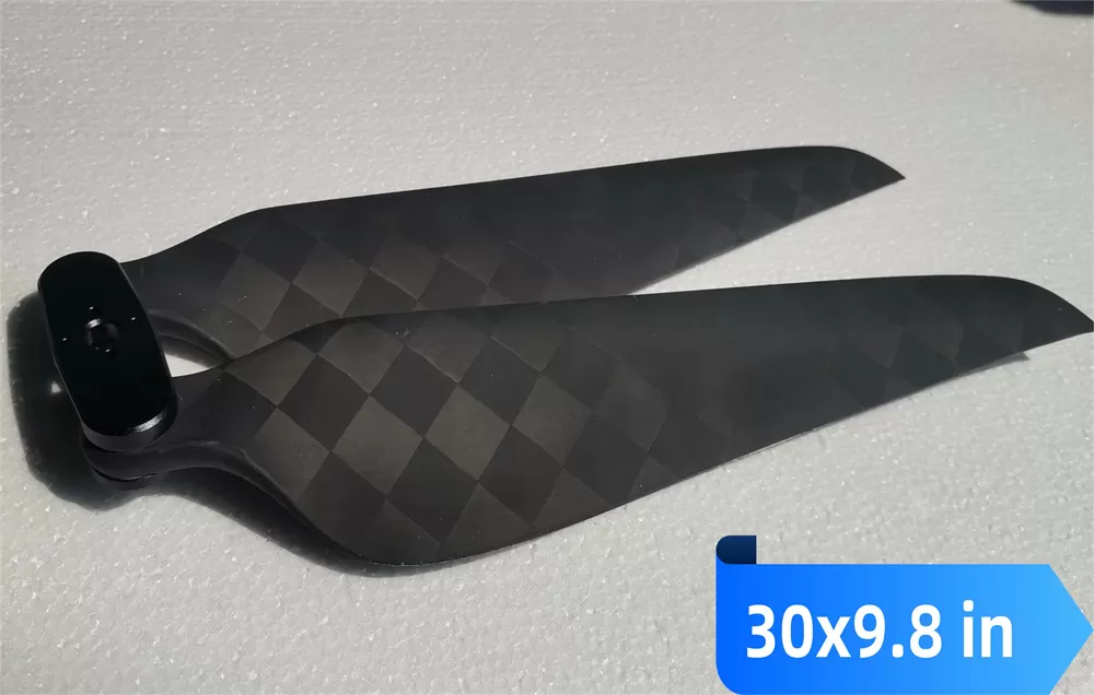 30*9.8 Ultralight Carbon Fiber Folding CW CCW Propeller