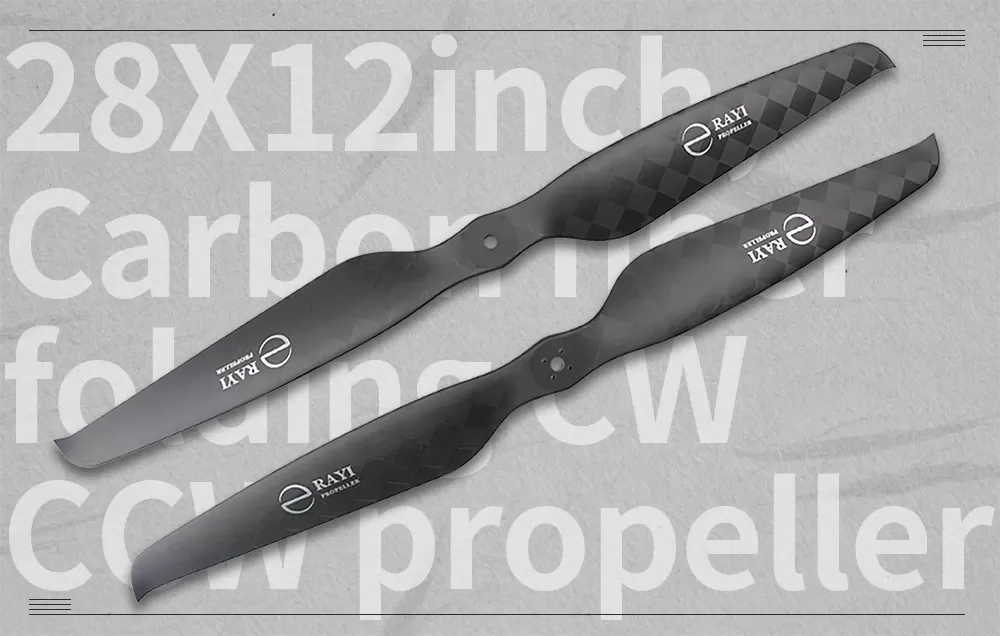 28*12XE Carbon Fiber Straight CW CCW Propeller