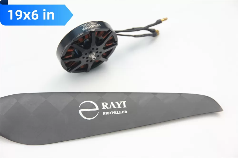 19x6 Fatigue resistance Carbon Fiber 2 blade drone motor Propeller